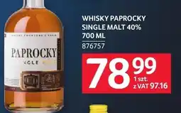 Selgros Whisky Paprocky Single Malt 40% oferta