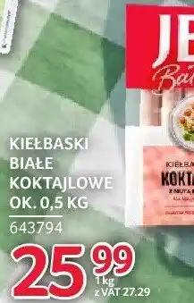 Selgros Kiełbaski białe koktajlowe JBB Bałdyga ok oferta
