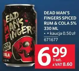 Selgros Rum Dead Man's Fingers Spiced Rum & Cola 5% oferta