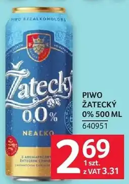 Selgros Piwo Żatecky 0% oferta