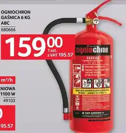 Selgros Gaśnica ogniochron 6 kg ABC oferta