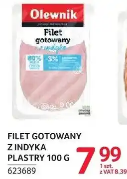 Selgros Filet gotowany z indyka plastry oferta