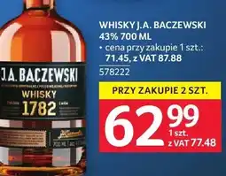 Selgros Whisky J.A. Baczewski 43% oferta
