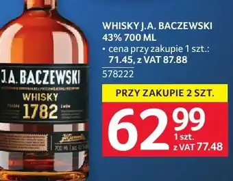 Selgros Whisky J.A. Baczewski 43% oferta