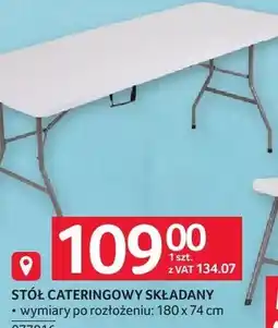 Selgros Stół cateringowy składany 180 x 74 cm oferta