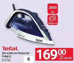 Selgros Żelazko ULTRAGLISS FV6812 Tefal oferta