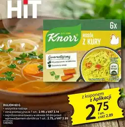 Selgros Bulion Knorr rosół z kury oferta