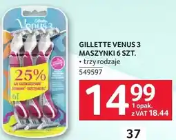 Selgros Maszynki Gillette Venus 3 6 szt oferta