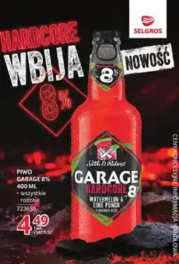 Selgros Piwo Garage Hardcore 8% Watermelon & Lime Punch oferta