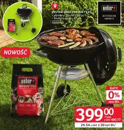 Selgros Zestaw grill + brykiet 3 kg oferta