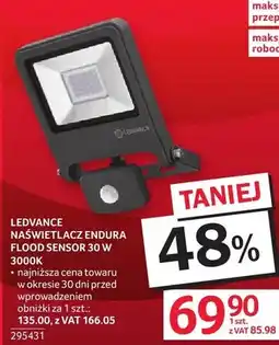 Selgros Naświetlacz LED LEDVANCE ENDURA FLOOD SENSOR 30 W 3000K oferta