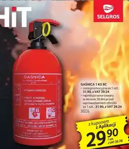 Selgros Gaśnica 1 kg BC oferta