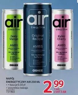 Selgros Napój energetyczny Air 250 ml różne rodzaje oferta