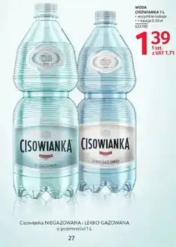 Selgros Woda Cisowianka lekko gazowana oferta