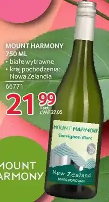 Selgros Wino Mount Harmony Sauvignon Blanc 750ml białe wytrawne oferta