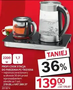 Selgros Stacja do parzenia kawy i herbaty Robot Cook PC-TKS1056 2200W oferta