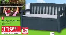 Selgros Ławka ogrodowa ze skrzynią oferta