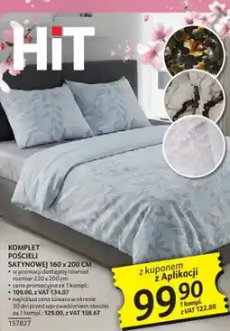 Selgros Komplet pościeli satynowej 160 x 200 CM oferta