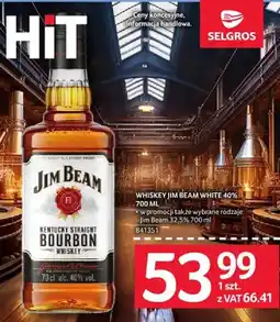 Selgros Whisky Jim Beam White 40% oferta