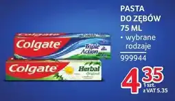 Selgros Pasta do zębów Colgate 75 ml wybrane rodzaje oferta