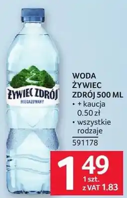Selgros Woda Żywiec Zdrój 250/500 ml oferta