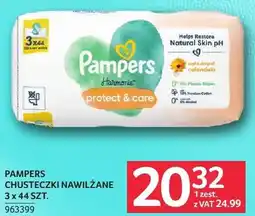 Selgros Chusteczki nawilżane Pampers Protect & Care 3 x 44 szt oferta