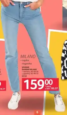 Selgros Spodnie damskie MILANO, rozmiary 36-50/30, rozmiary 40-46/32, wąska nogawka oferta