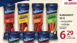 Selgros Kabanosy Krakus wszystkie rodzaje oferta