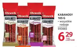 Selgros Kabanosy 105 g wszystkie rodzaje oferta