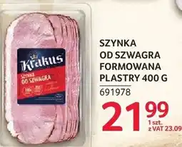 Selgros Szynka Krakus od szwagra formowana plastry oferta