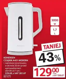 Selgros Czajnik Kohersen A451 Modern 1,7L 3000W oferta