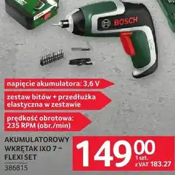 Selgros Akumulatorowy wkrętak Bosch IXO 7 Flexi Set oferta