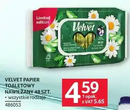 Selgros Papier toaletowy Velvet nawilżany 48 szt oferta