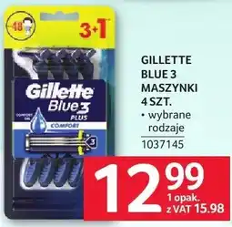 Selgros Maszynki Gillette Blue 3 4 szt oferta