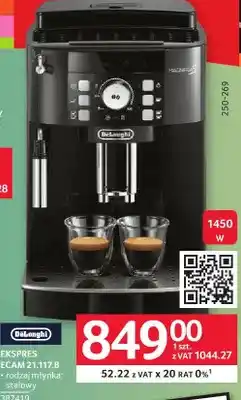 Selgros Ekspres do kawy DeLonghi Ecam 21.117.B oferta