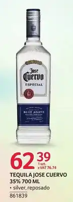 Selgros Tequila Jose Cuervo Especial Silver 35% oferta