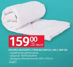 Selgros Kołdra Magnific z wełną owczą 160 x 200 cm oferta