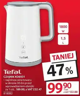 Selgros Czajnik Tefal KO6931 1,5L 1800W oferta