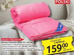 Selgros Kołdra z pierzem gęsim 155 x 200 cm oferta