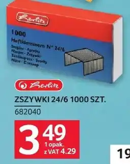 Selgros Zszywki ZSZYWKI 24/6 1000 SZT. HERLITZ 682040 oferta