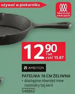 Selgros Patelnia 16 cm żeliwna AMBITION oferta