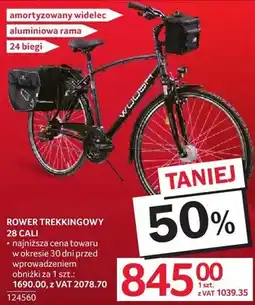 Selgros Rower trekkingowy 28 cali aluminiowa rama 24 biegi amortyzowany widelec oferta