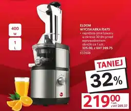 Selgros Wyciskarka Eldom PJ475 400W oferta