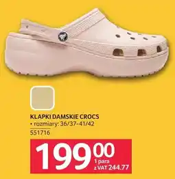 Selgros Klapki damskie Crocs różowe oferta