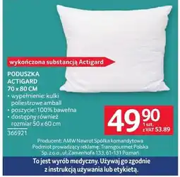 Selgros Poduszka Actigard 70 x 80 cm oferta