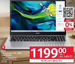 Selgros Laptop ACER AG15-32P-39R2 CORE3 N355 oferta