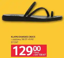 Selgros Klapki damskie Crocs czarne oferta