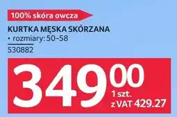 Selgros KURTKA MĘSKA SKÓRZANA oferta