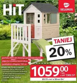 Selgros Domek na palach Smoby oferta