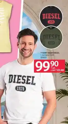 Selgros T-shirt męski DIESEL biały oferta